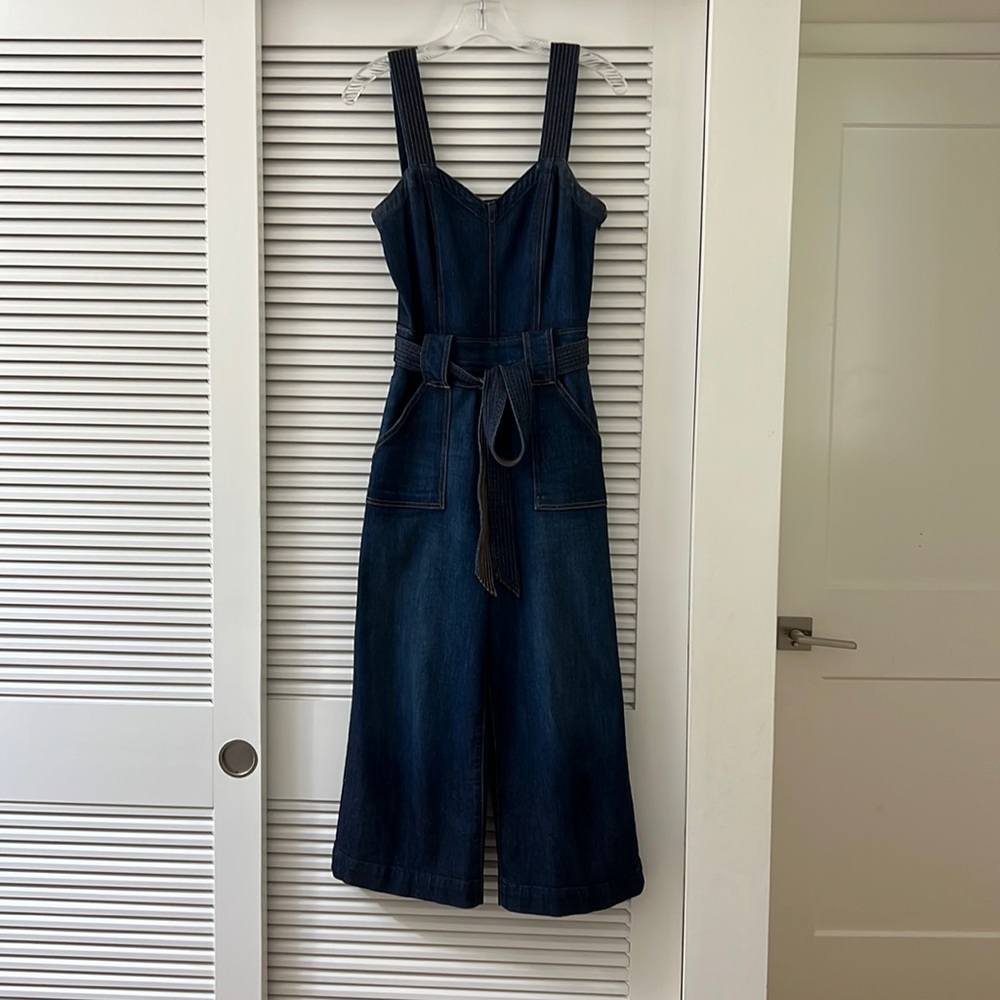 7FAM denim jumpsuit, size 26, EUC
